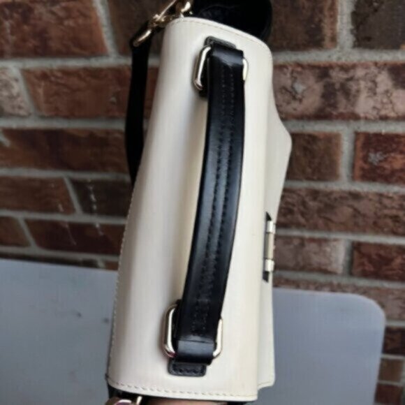 Kate Spade  Laurel Magnolia Park color blocked satchel crossbody saddle bag - Picture 10 of 16